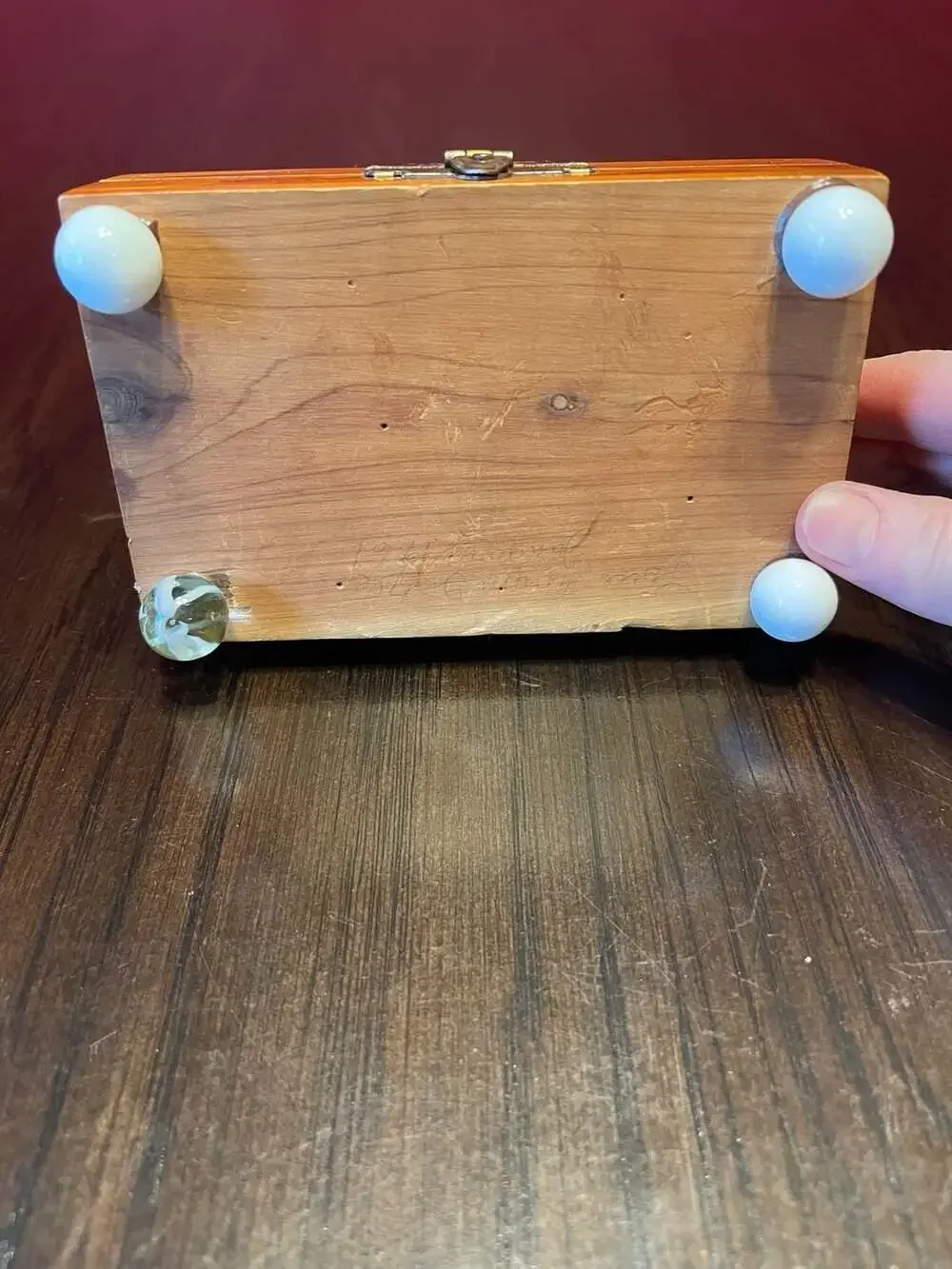 God's Treasure Chest Vintage Cedar Wood Keepsake Box with Scripture Cards